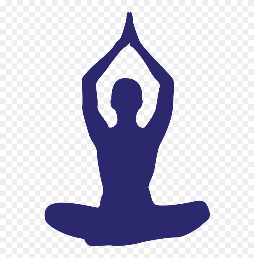 Yoga Silhouette Clip Art - Yoga Logo - Png Download