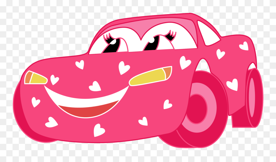 Clip Art Pink Car - Png Download