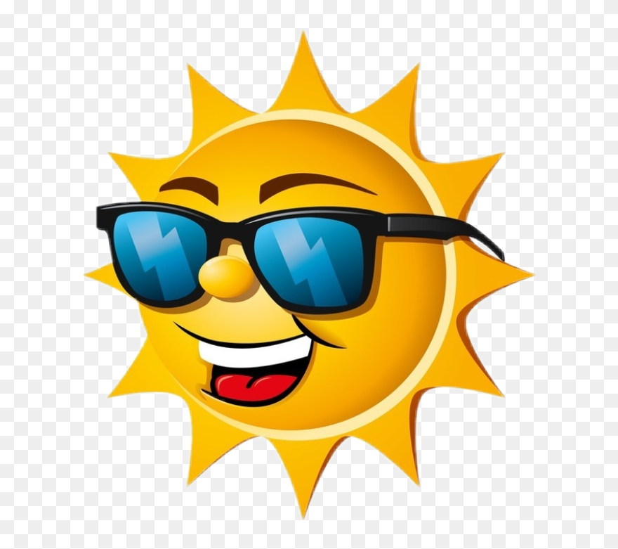 #sonnenbrille #sonne #brille #clipart #funny - Sonne Mit Brille - Png Download