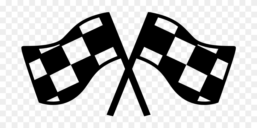Racecar Clipart Crossed Checkered Flag - Mario Kart Logo Png Transparent Png