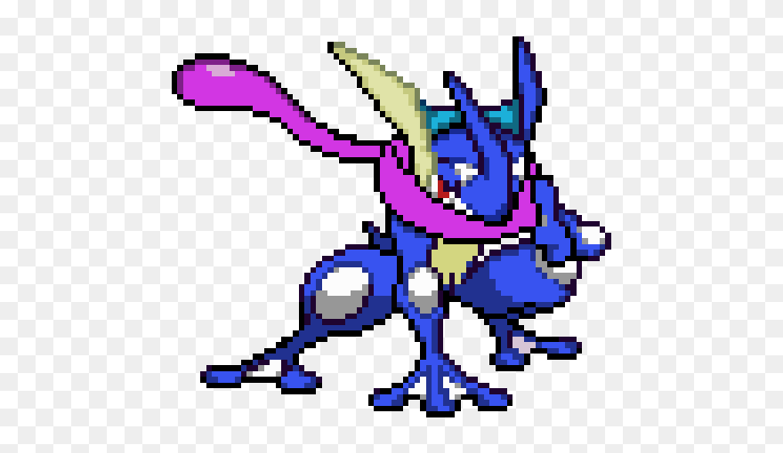 Pixel Art Ash Greninja Clipart