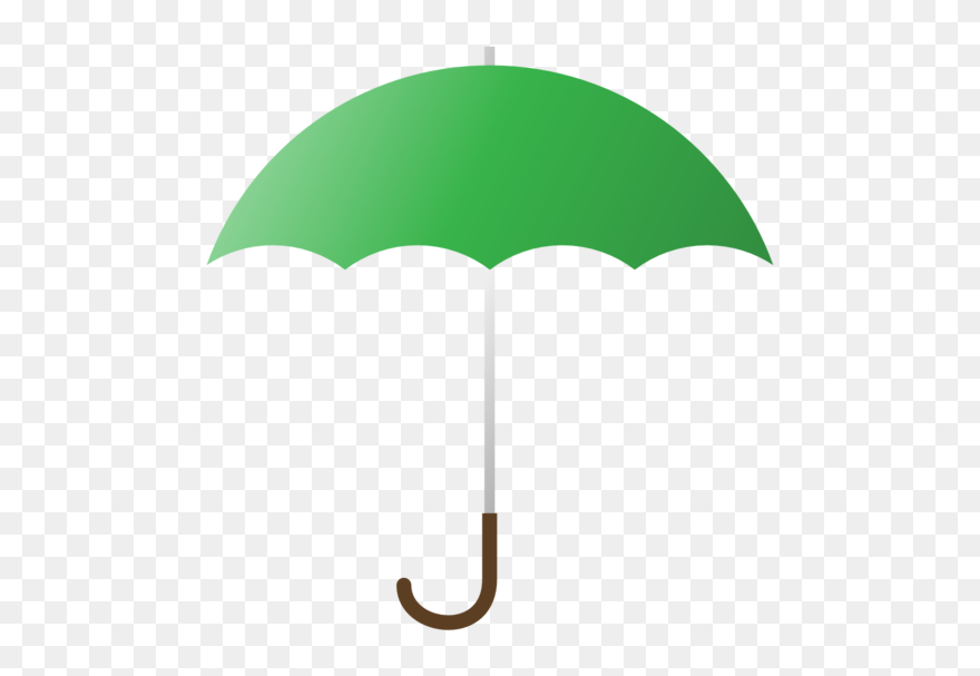 Umbrella Clip File - Green Umbrella Clipart - Png Download