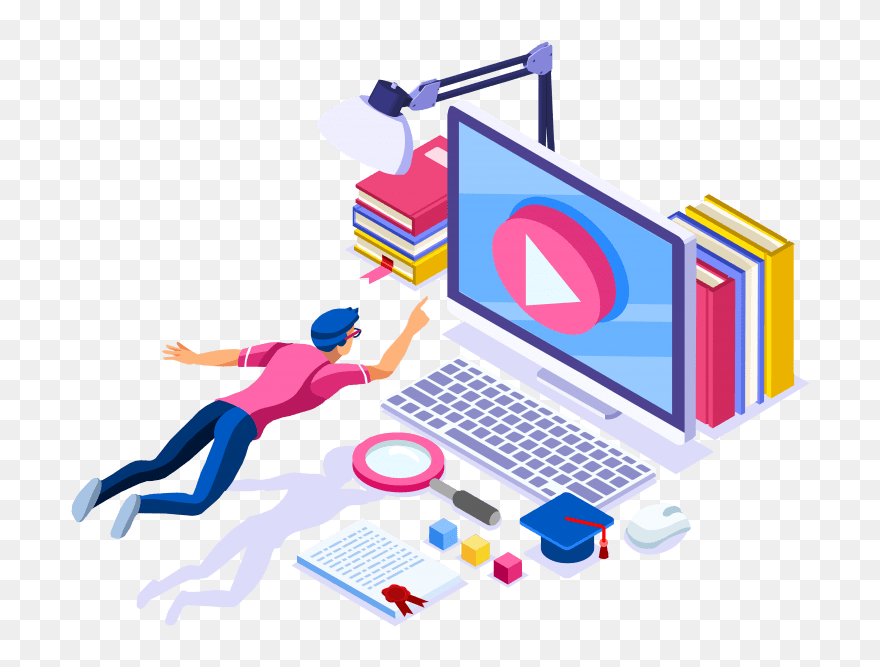 Online Education Vector Png Clipart