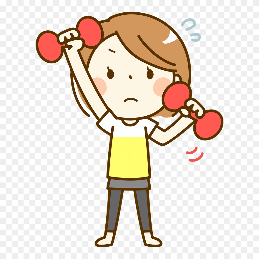 Alanya Woman Training Dumbbell Clipart - Realize Clipart - Png Download