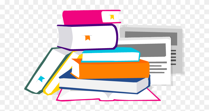 File Books On Table - Books On Table Clipart Transparent - Png Download