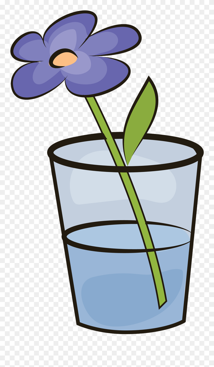 Blumen In Einem Glas Clipart - Png Download
