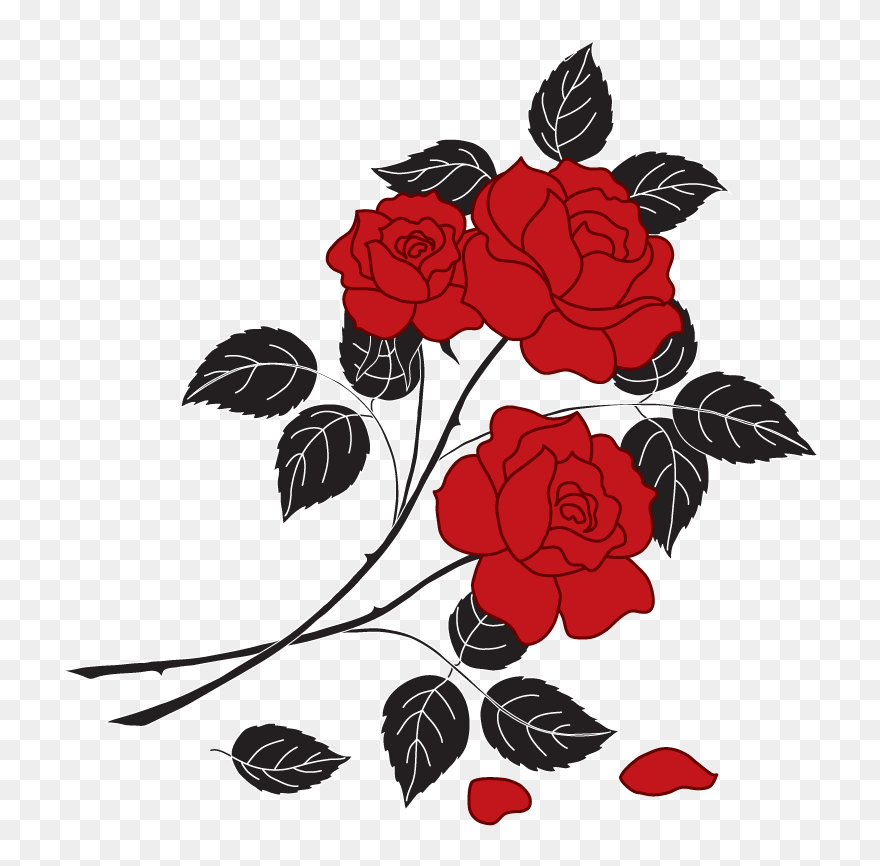Flower Rose Silhouette Clipart