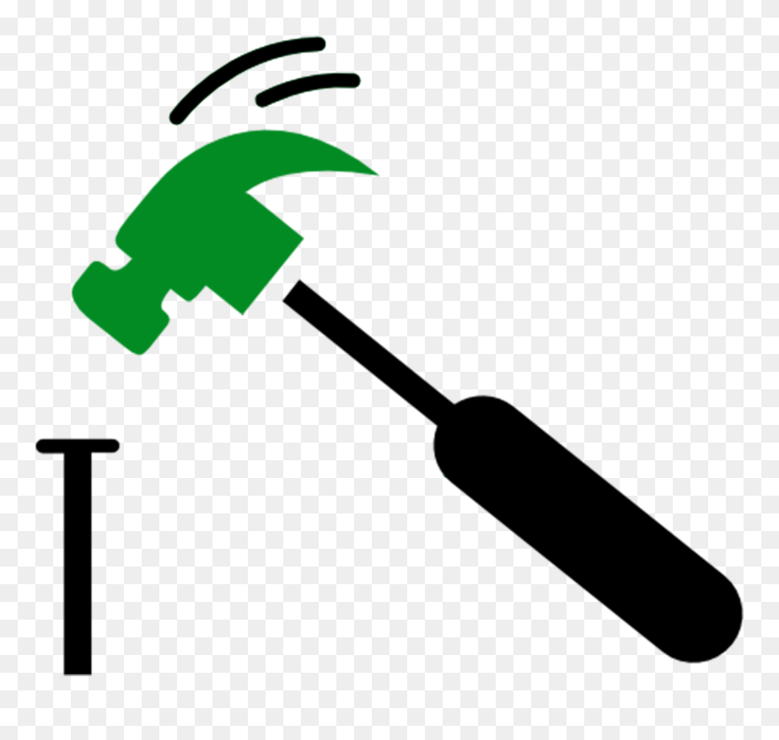 Deck & Patio - Hammer And Nail Png Clipart