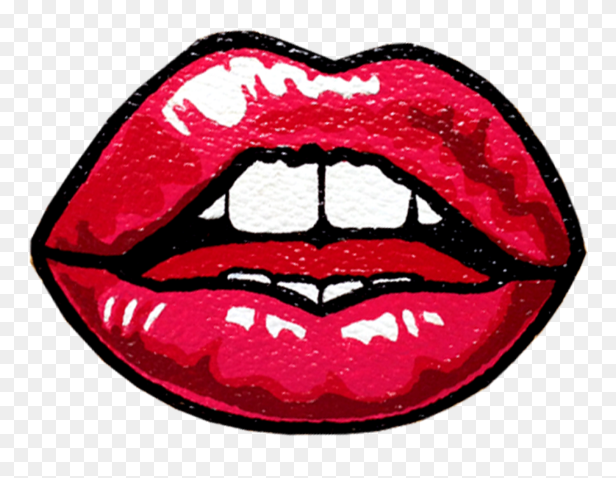 Tears Vector Pop Art Girl - Lips Drawing Pop Art Clipart