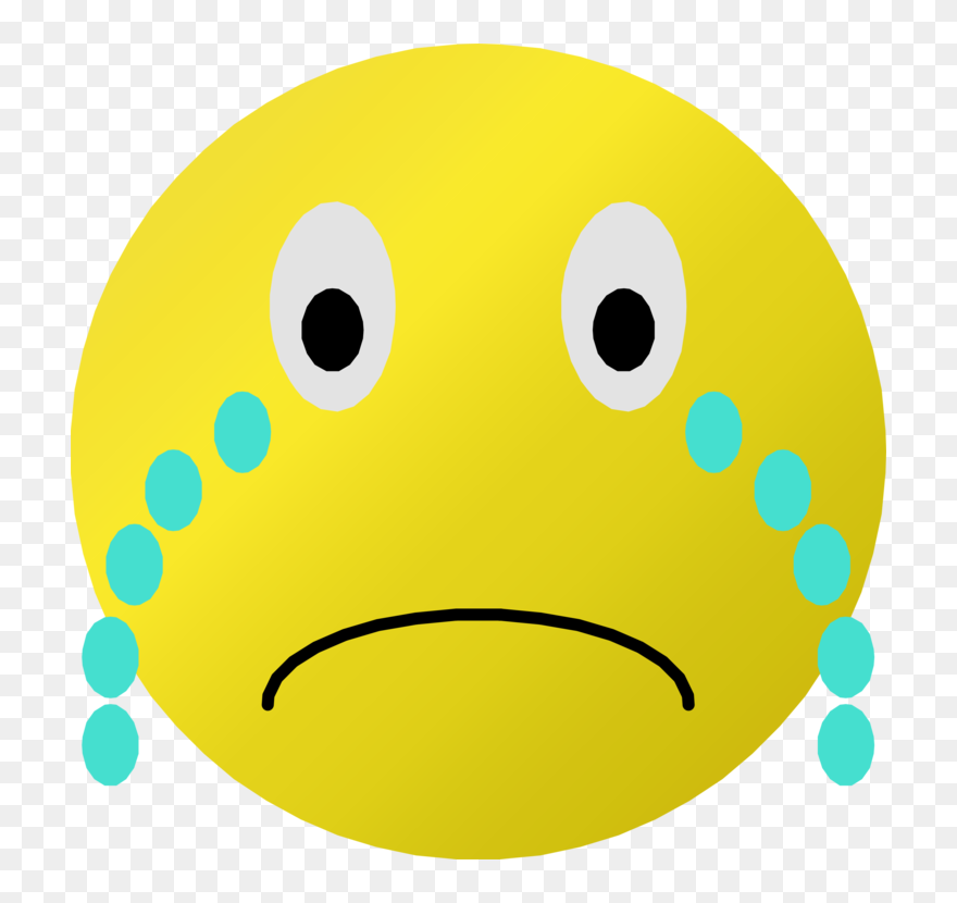 Crying Emoji Clipart Face - Clipart Sad Smiley Face - Png Download