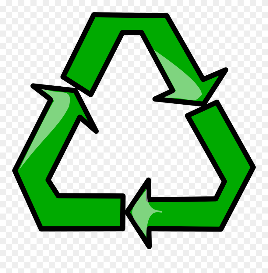 Recycling Sign Symbol Clip Art - Symbols Clipart - Png Download