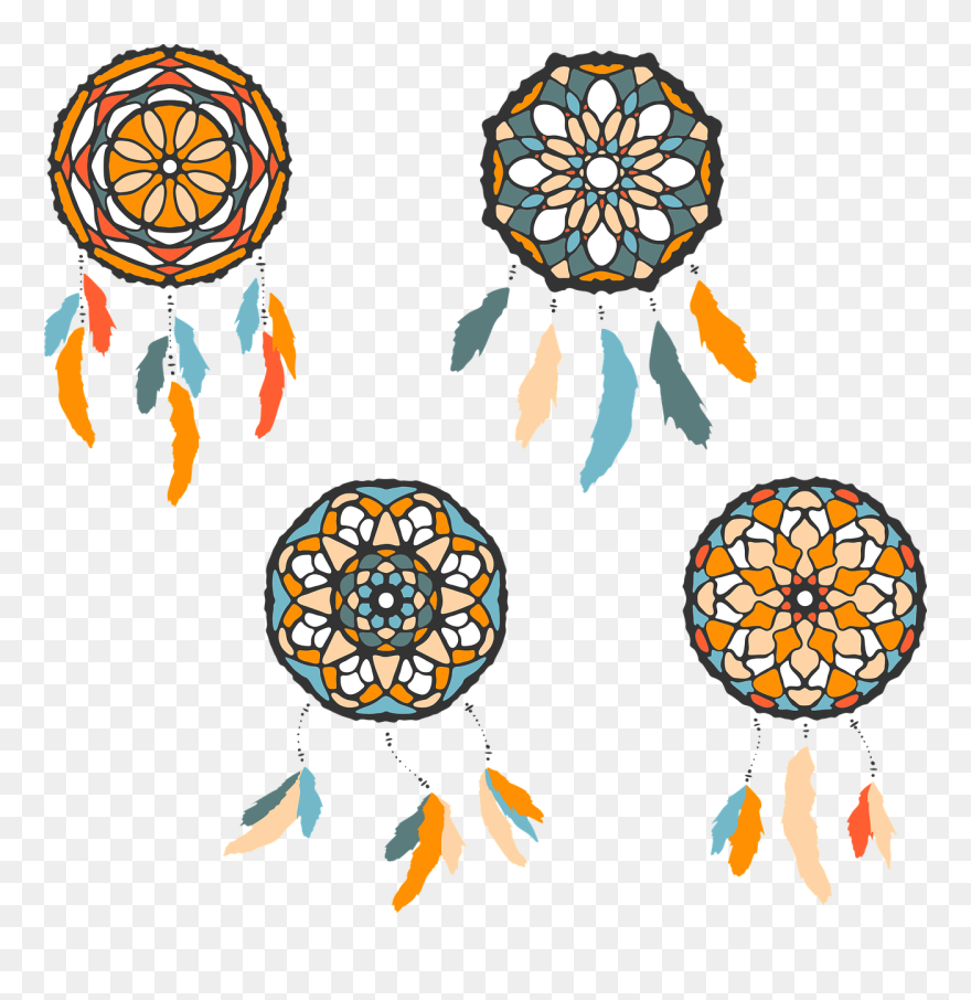 Vector Dream Catcher Motif Clipart