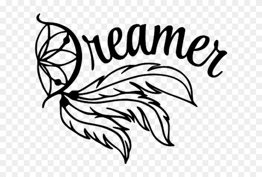 Dreamer - Easy Dream Catcher Coloring Pages Clipart