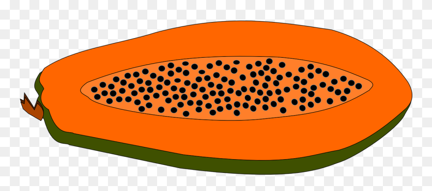 Orange Fruit Clipart Single Fruit - Kapayas Clipart - Png Download