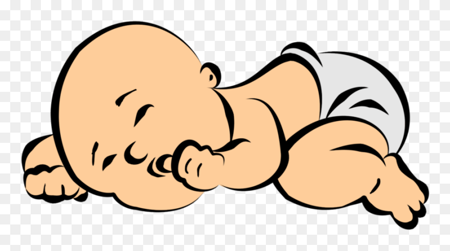 Sleeping Clipart Baby - New Born Baby Clip Art - Png Download