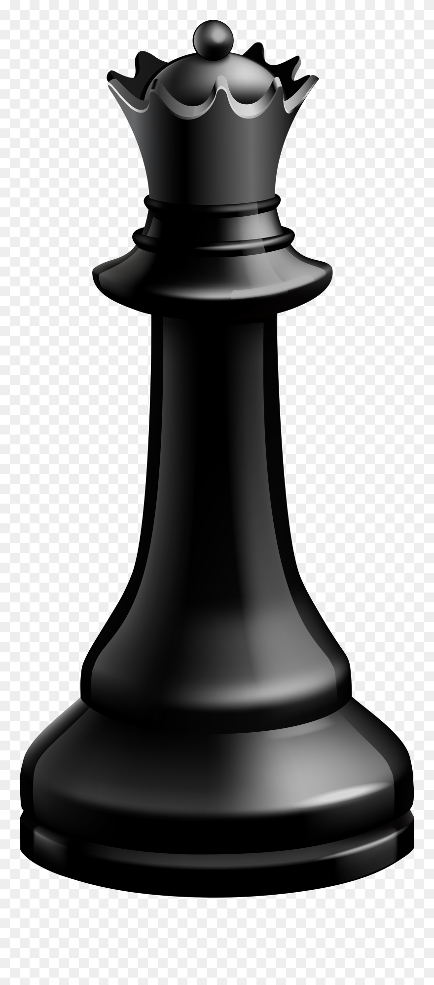 Queen Black Chess Piece Png Clip Art - King Chess Piece Png Transparent Png