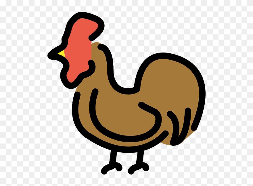 Rooster Emoji Clipart - 中華そば うめや - Png Download