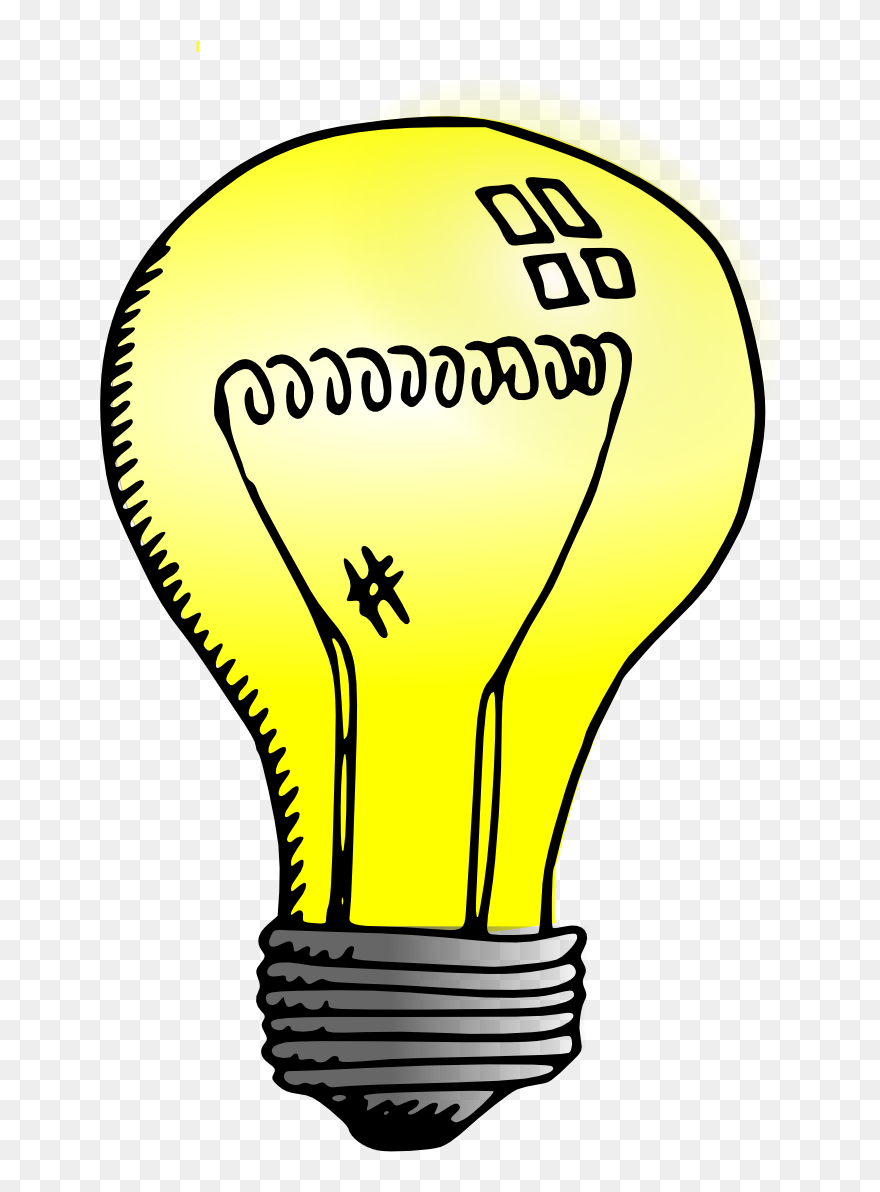 Glow Clipart Buld - Light Bulb Clip Art - Png Download