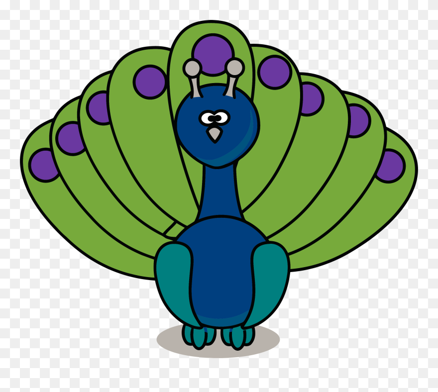 Peacock Bird Clipart Png - Clip Art Transparent Png