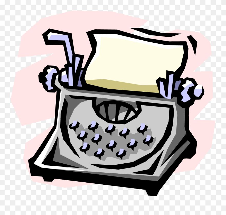 Clipart Typewriter Transparent - Png Download