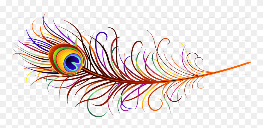 Feather Peafowl Bird Clip Art - Peacock Feather Png Transparent Png