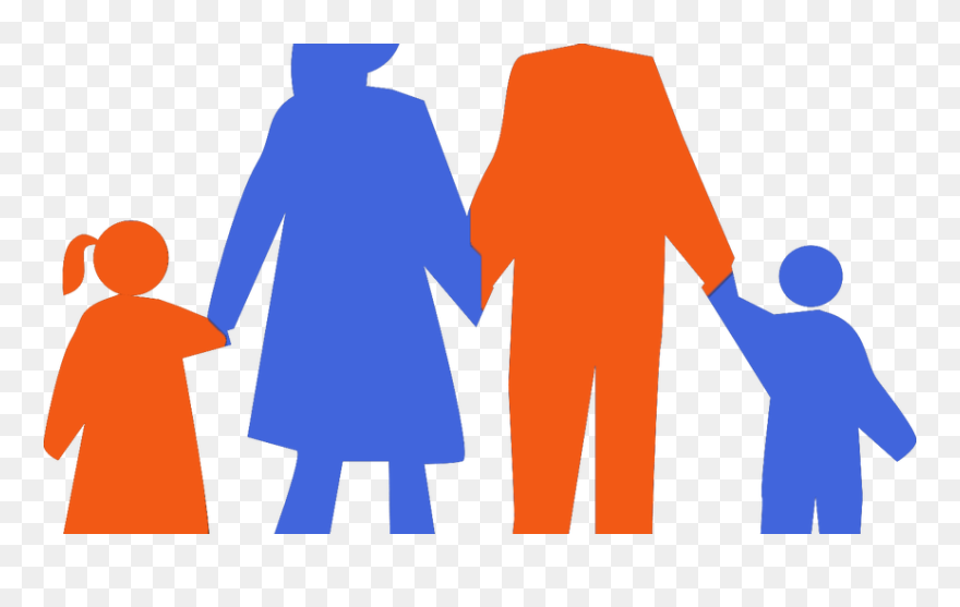 Families Belong Together Rally - Cartoon Family Silhouette Clipart