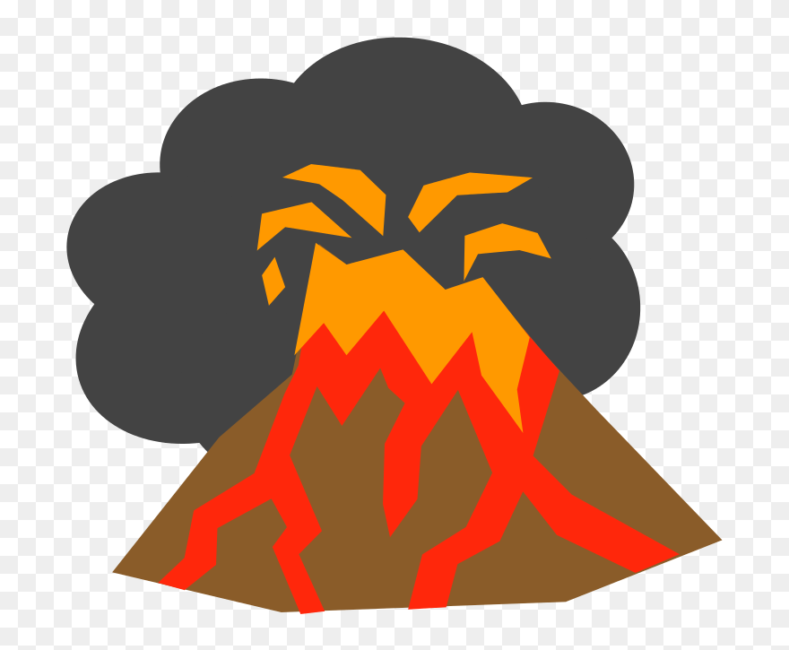 Symbol Clipart Volcano - Illustration - Png Download
