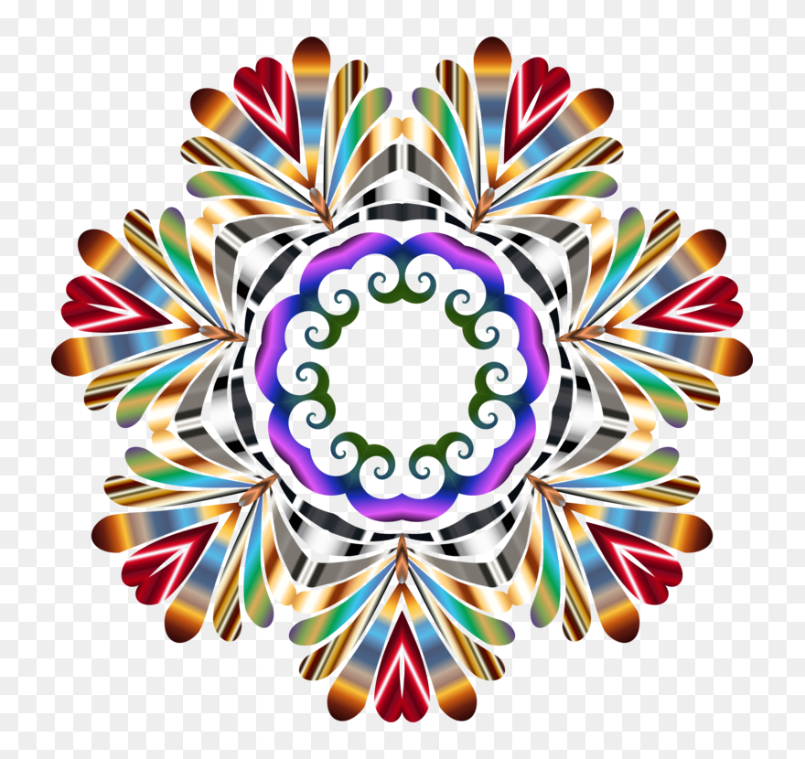 Flower,symmetry,graphic Design - Png Clipart Design Peacock Transparent Png