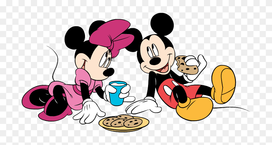 Mickey At Getdrawings Com - Mickey And Minnie Eating Clipart