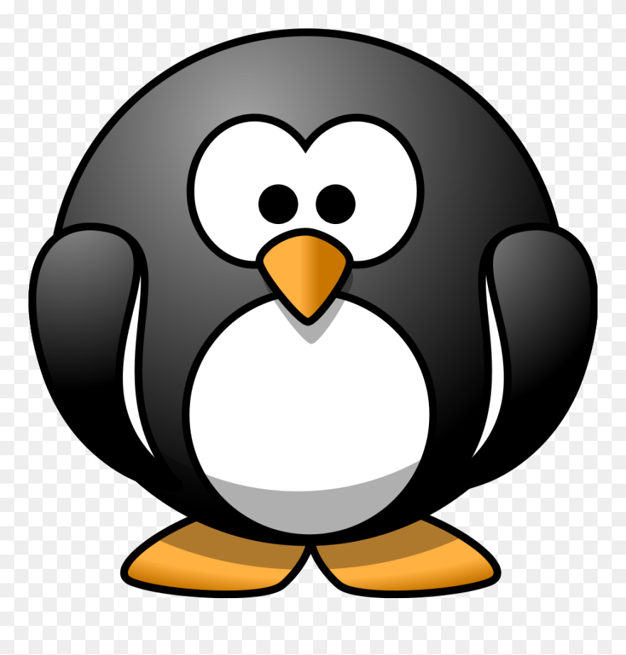 Image Result For Penguin From The Back - Penguin Cartoon No Background Clipart