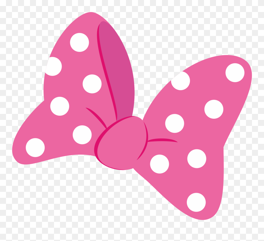 Download Polka Dot Bow Clipart Svg Free Library Pink Polka Dot - Minnie