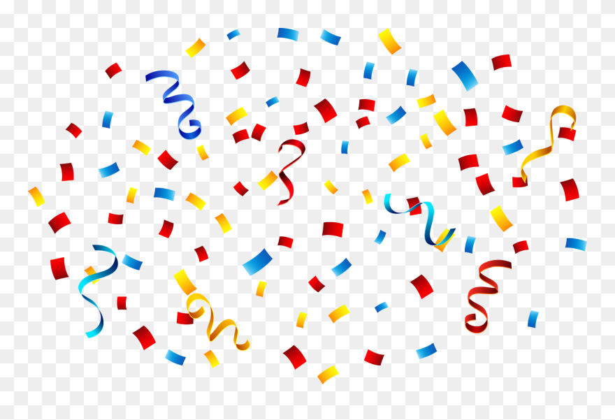 Png Transparent Clip Art - Transparent Background Confetti Png Hd