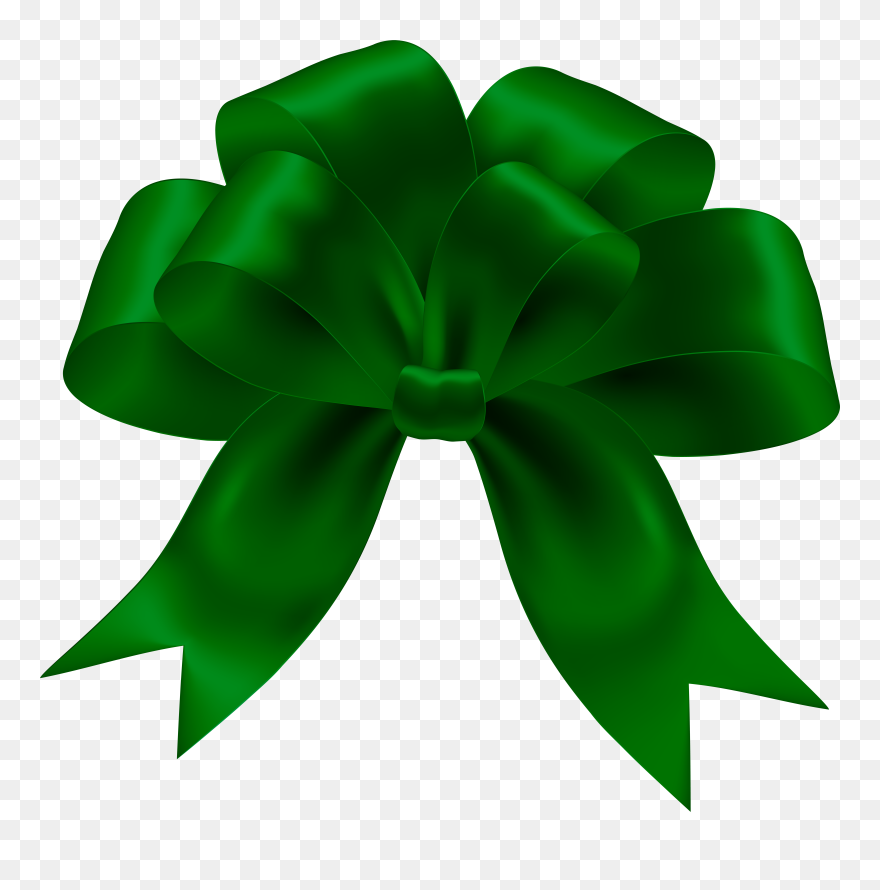 Clipart Bow Green - Png Download