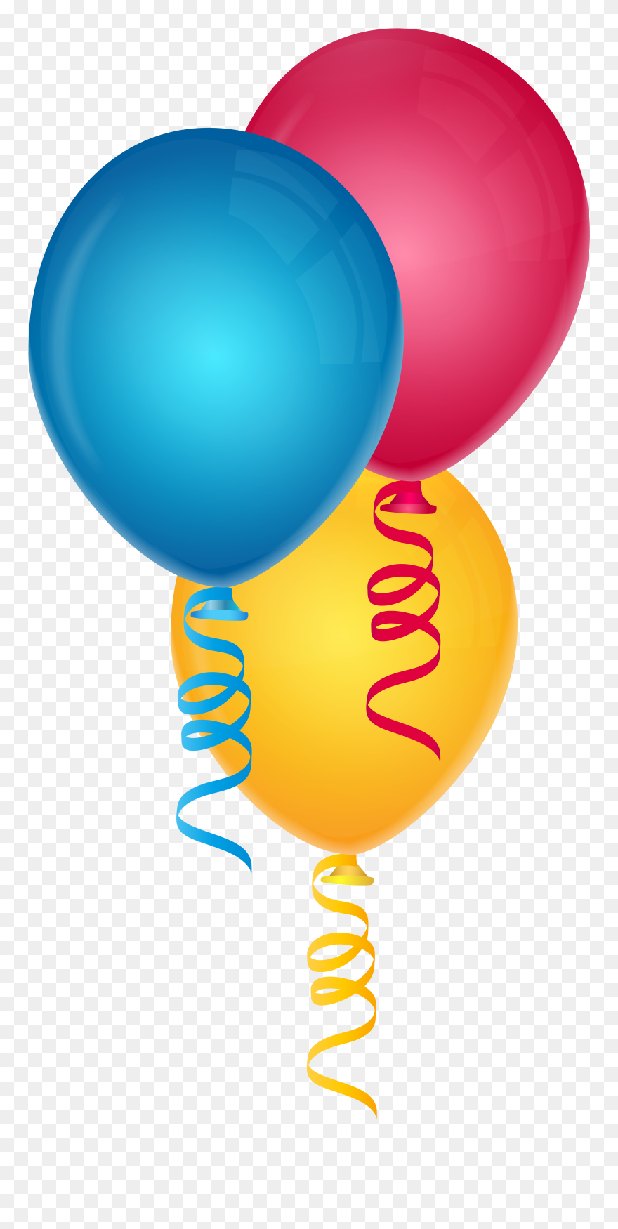 Blue And Yellow Balloons Png Clipart