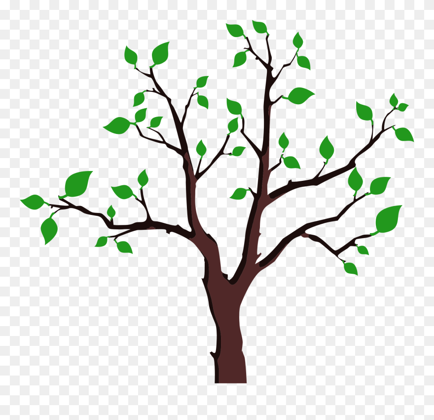 Foliage Tree Big Image - Cherry Blossom Tree Silhouette Clipart
