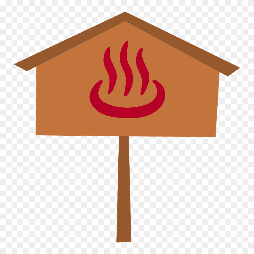 Hot Spring Signboard Clipart - Onsen - Png Download