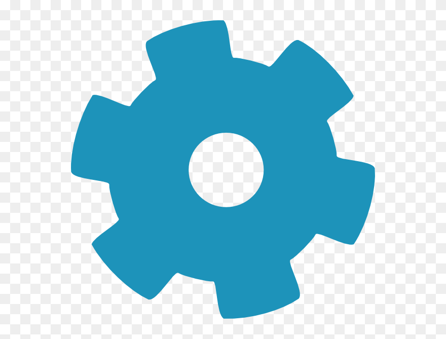 Gear Clip Art At - Gear Wheel Blue - Png Download