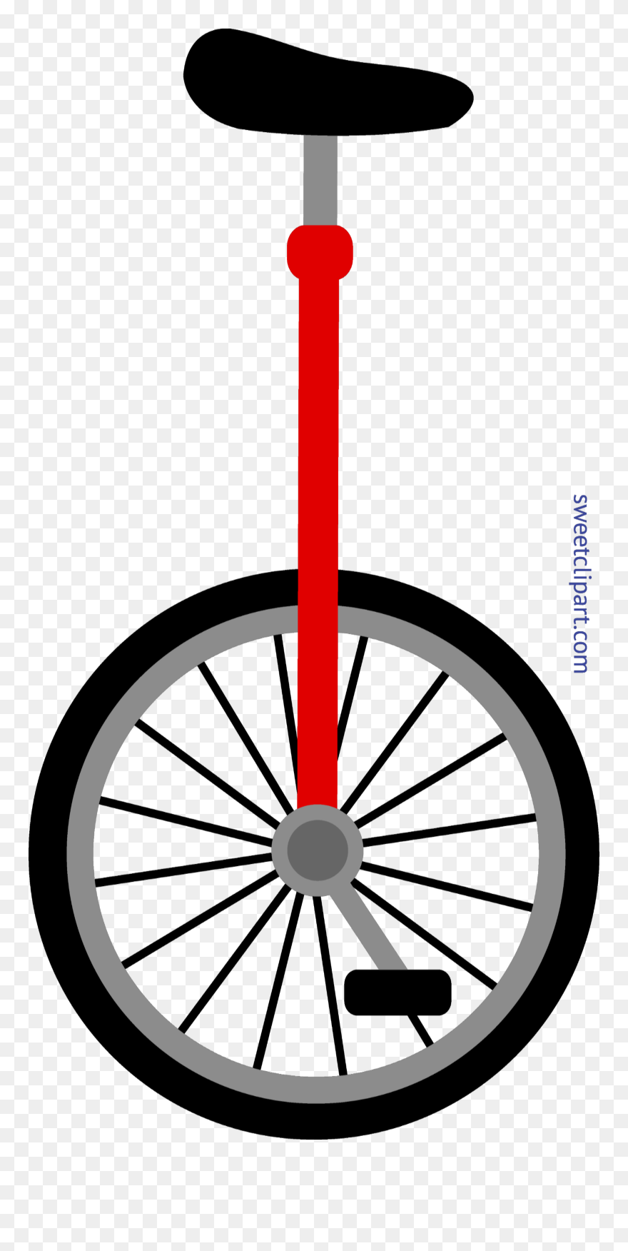 Wheel Clipart Cute - Unicycle Clipart - Png Download