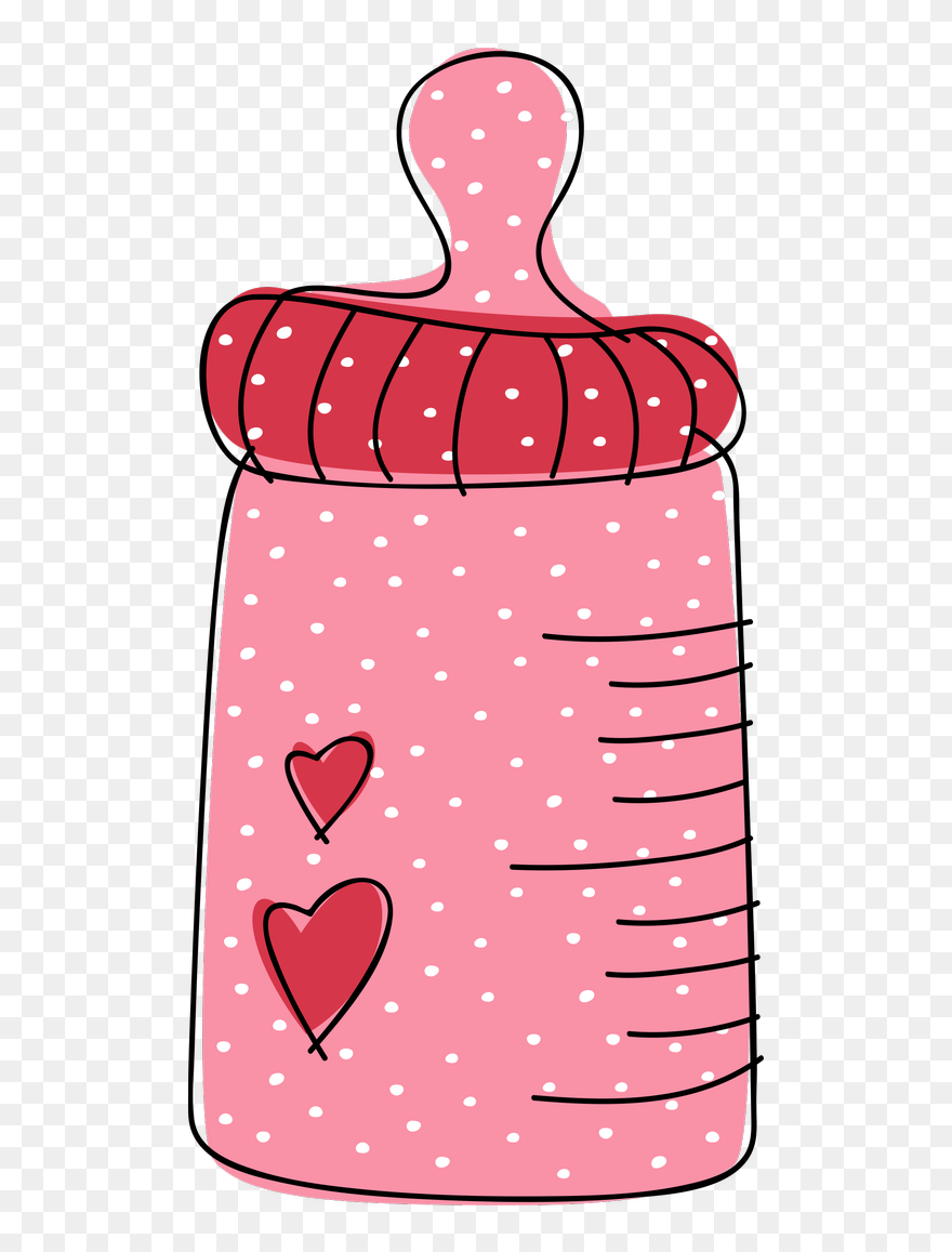 Baby Bottle Pink Clipart - Png Download