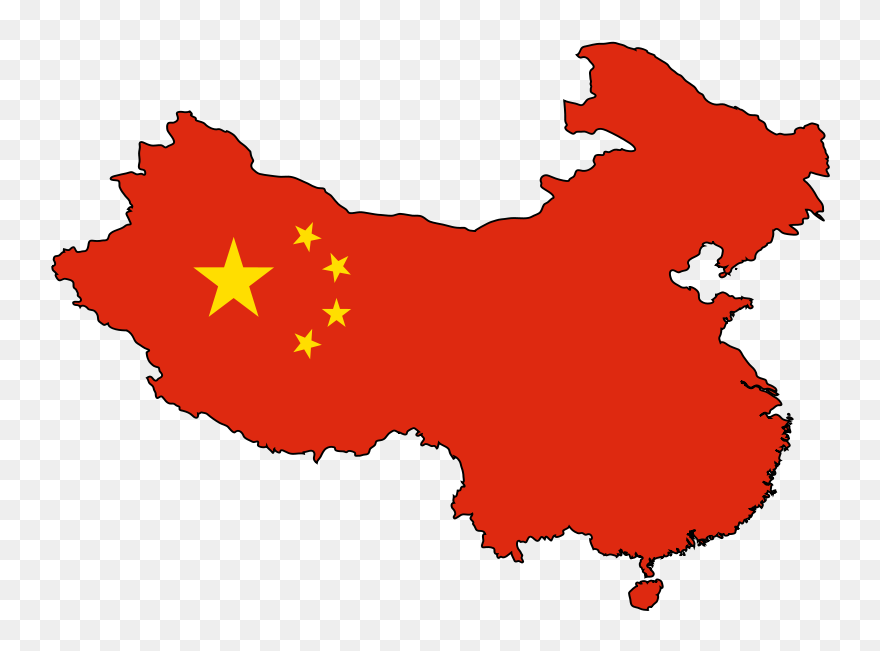China Luxury Eyewear - Map China Flag Clipart