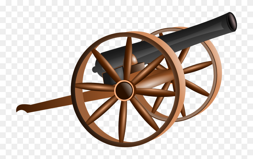 Clipart Cannon Free Free Clipart - Civil War Cannon Clipart - Png Download