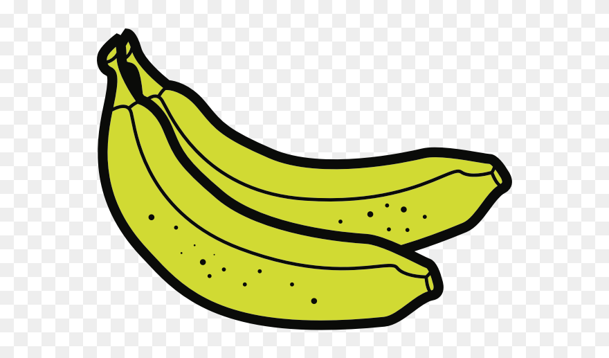 Two Bananas - Plantains Clipart - Png Download