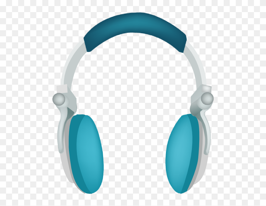 Free Clip Art - Blue Headphones Clip Art - Png Download