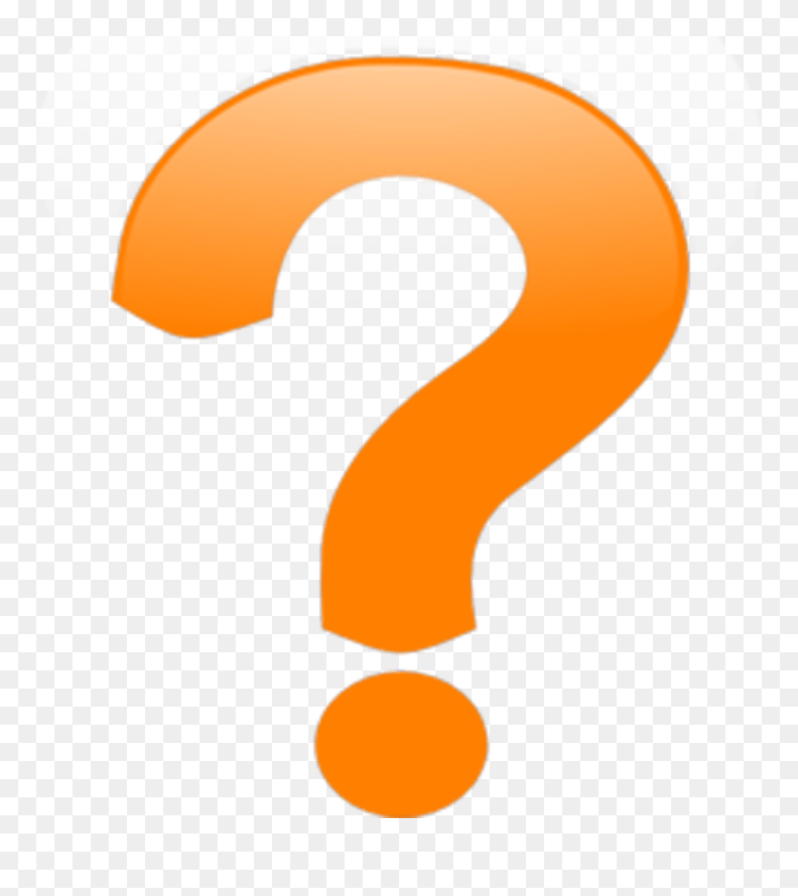 Question Mark Clip Art - Question Mark Orange Png Transparent Png