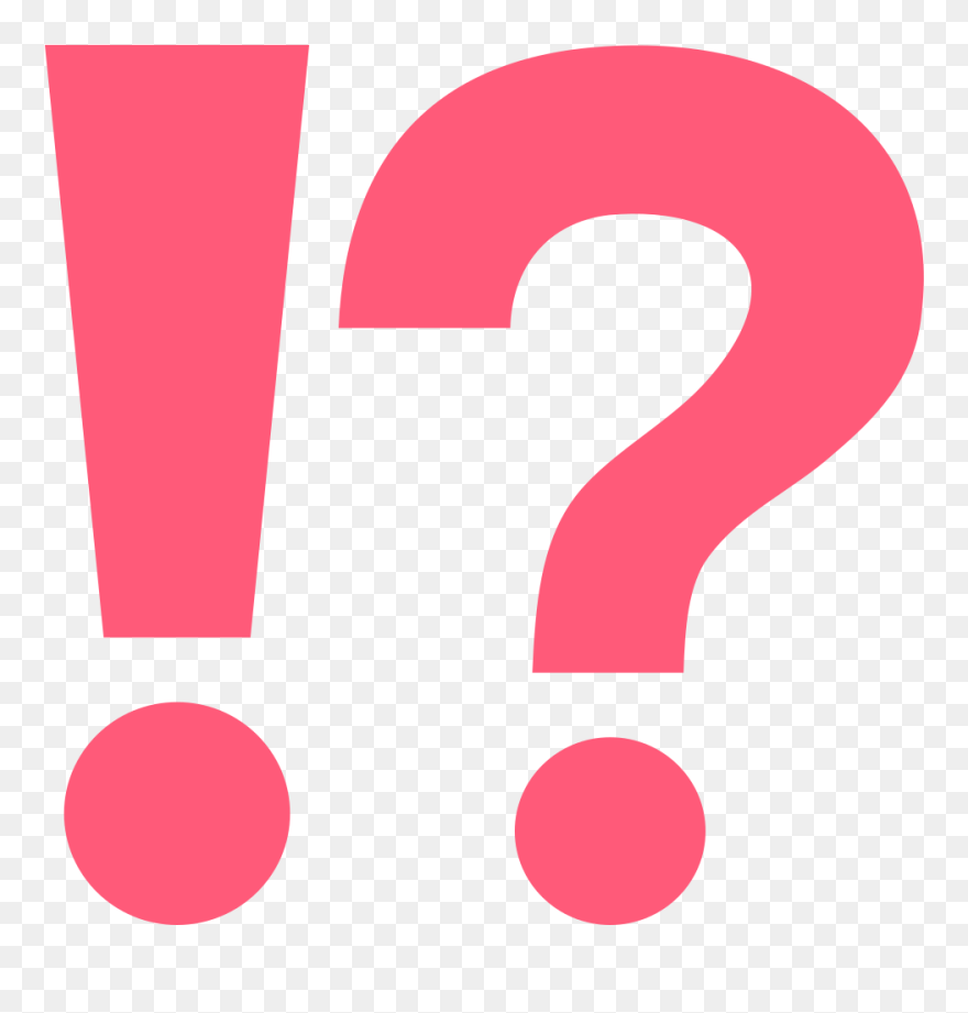 Pink Clipart Exclamation Mark - Exclamation Question Mark Icon - Png Download