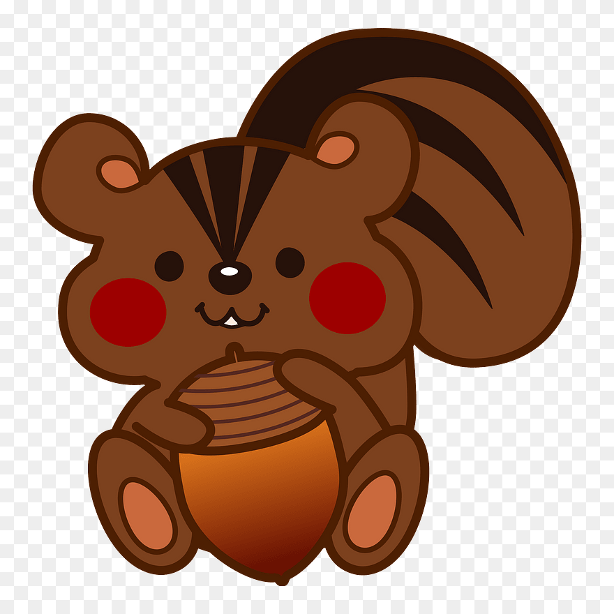 Squirrel Animal Clipart - Cartoon - Png Download