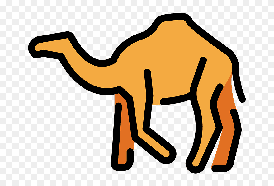 Camel Emoji Clipart - Arabian Camel - Png Download