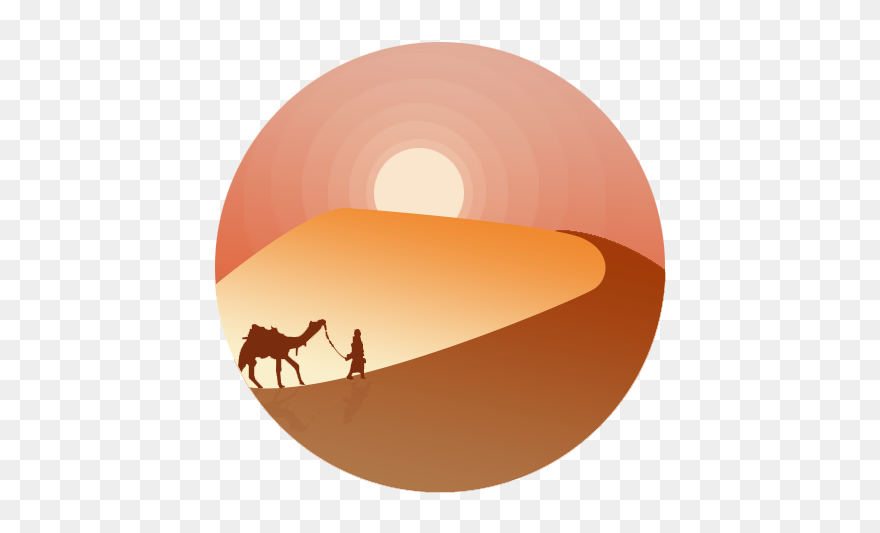 Gobi Camel Erg Clip - Circle - Png Download