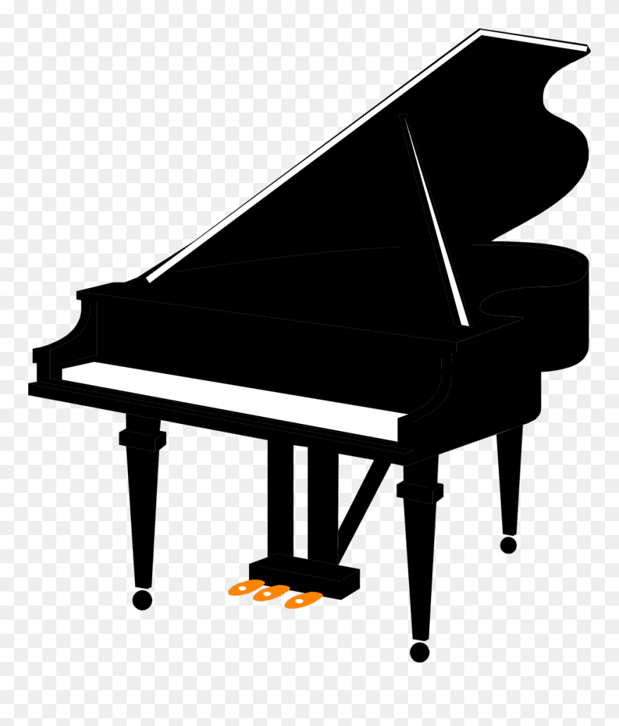 Clip Art Grand Piano Clip Art Free Clipart- - Piano Clipart - Png Download