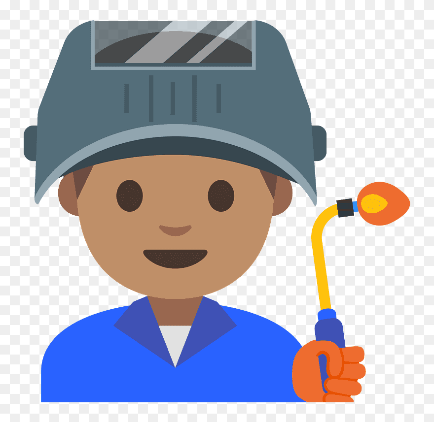 Man Factory Worker Emoji Clipart - Emoji - Png Download
